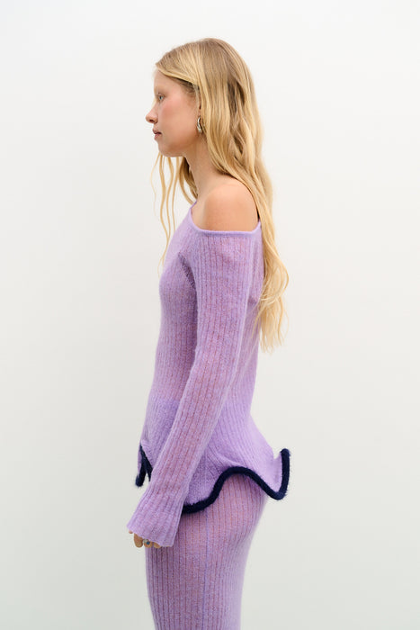 PIXIE ALPACA WAVY LONG SLEEVE TOP