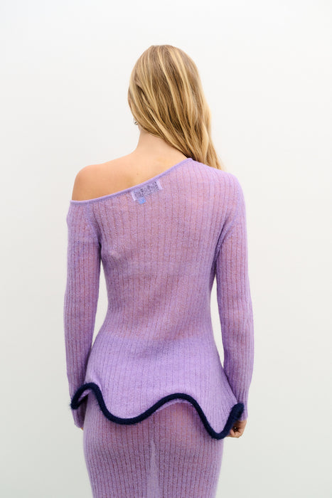 PIXIE ALPACA WAVY LONG SLEEVE TOP