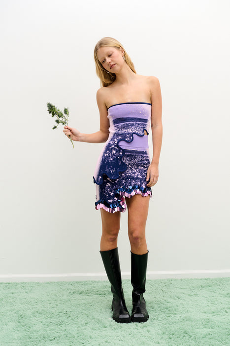 CASEY WAVY MINI SKIRT