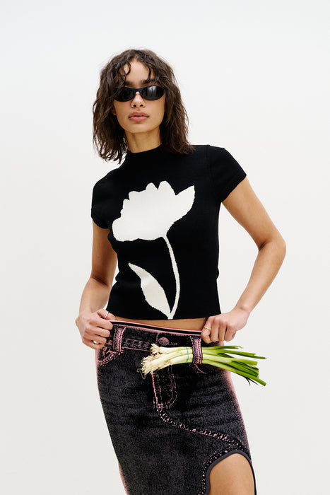 HANA UV REACTIVE FLOWER TSHIRT