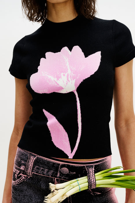 HANA UV REACTIVE FLOWER TSHIRT
