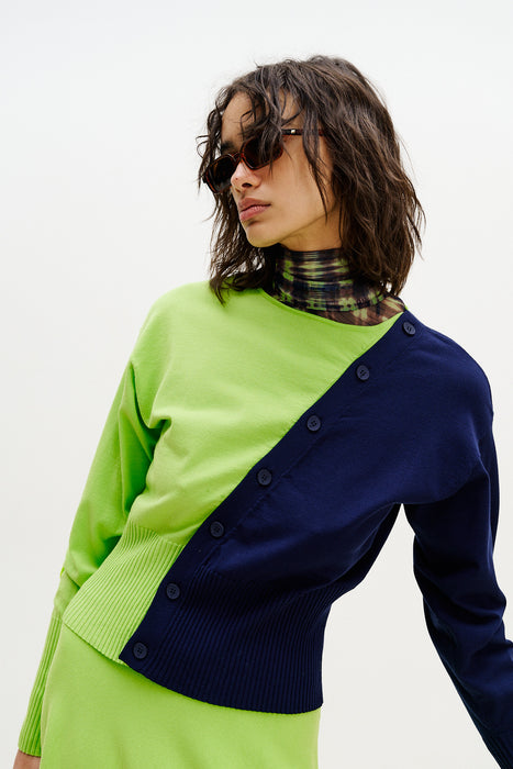 AYANA COLORBLOCK CARDIGAN