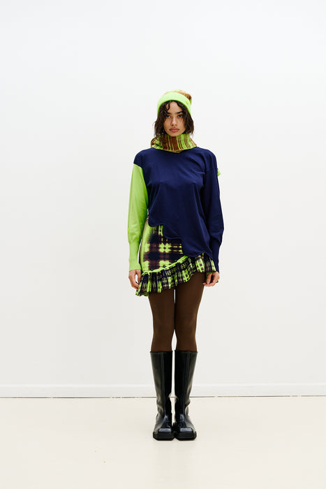 GARLEN WAVY MINI SKIRT