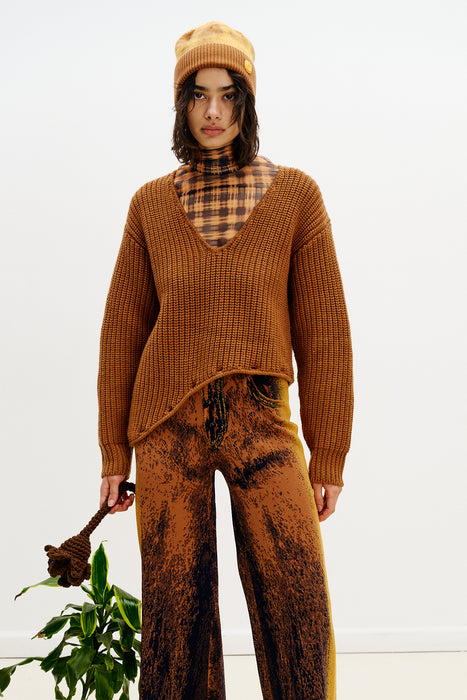 KINGSLY MERINO WOOL CHUNKY SWEATER