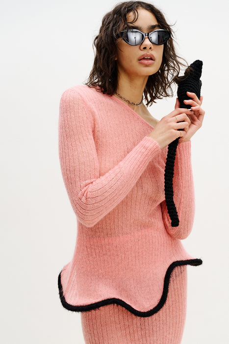 PIXIE ALPACA WAVY LONG SLEEVE TOP