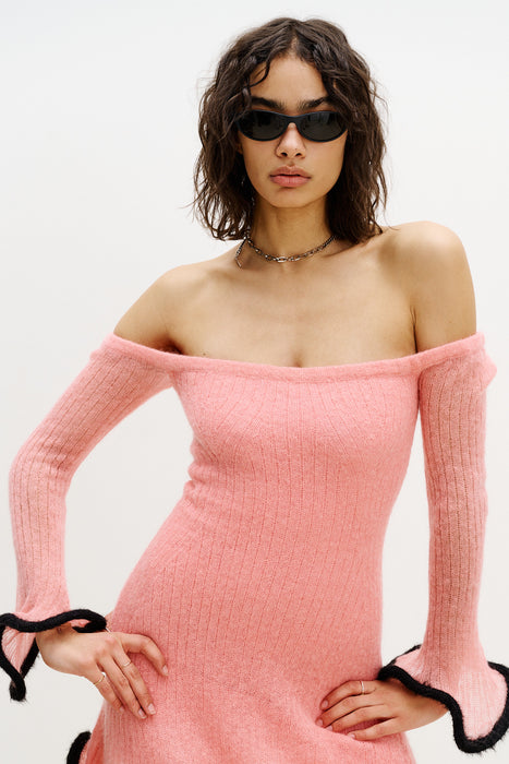 KALEI ALPACA WAVY DRESS