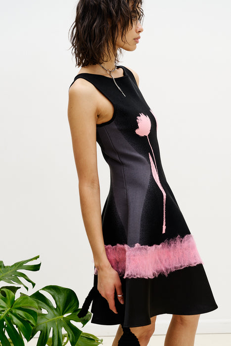 SENNA NEEDLE PUNCH MINI DRESS