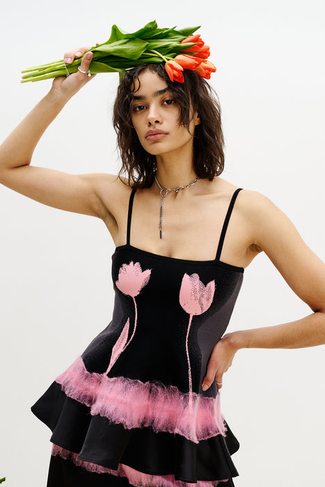 TULIP NEEDLE PUNCH TANK TOP