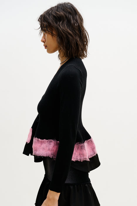 GWENDA NEEDLE PUNCH CARDIGAN