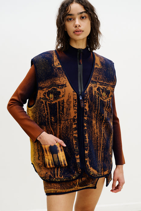 AVRIL REVERSIBLE QUILTED VEST