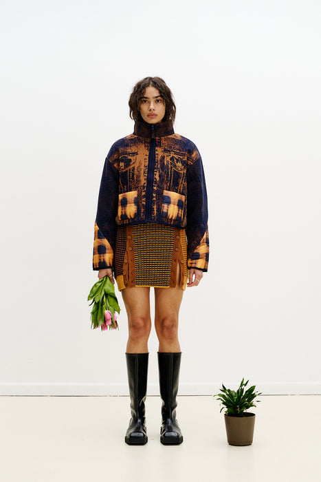 ADDIS MERINO WOOL MINI SKIRT