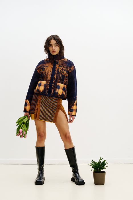 ADDIS MERINO WOOL MINI SKIRT