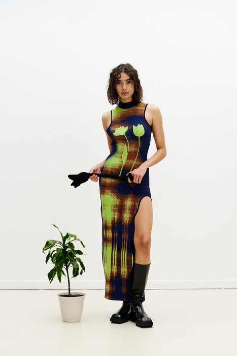 HUXLEE WAVY MAXI DRESS