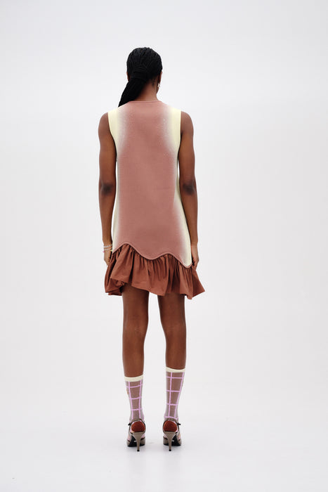 MOCHI MIXED MEDIA TANK DRESS