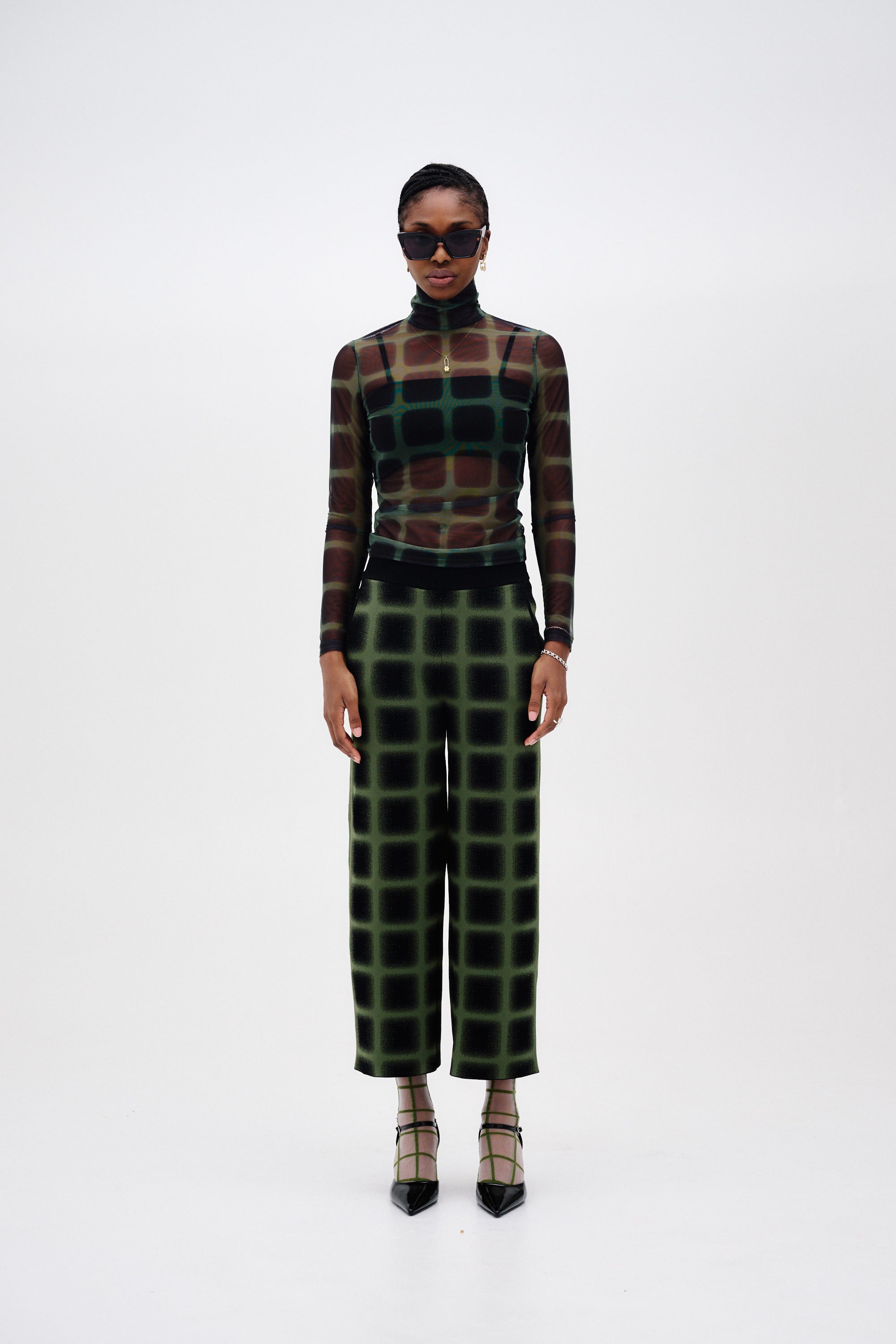 SULLEY PLAID TURTLENECK TOP– PH5