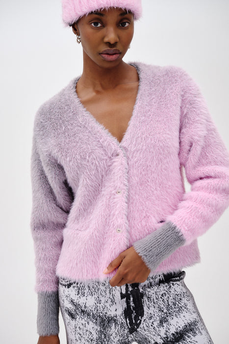 Oversized fluffy cardigan best sale