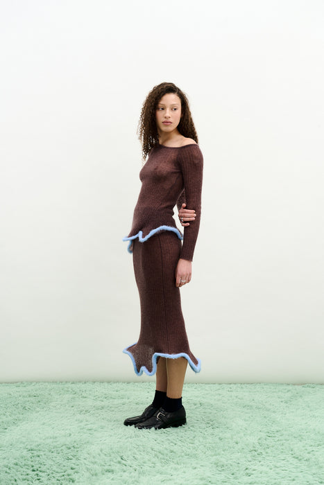 PIXIE ALPACA WAVY LONG SLEEVE TOP