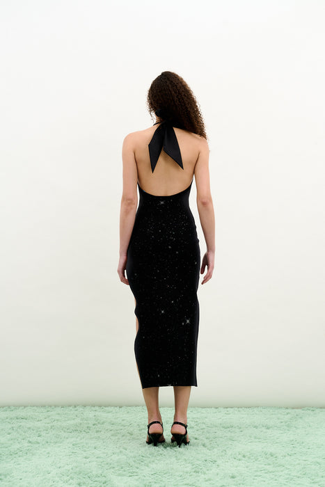 NOAH HALTER NECK LONG DRESS