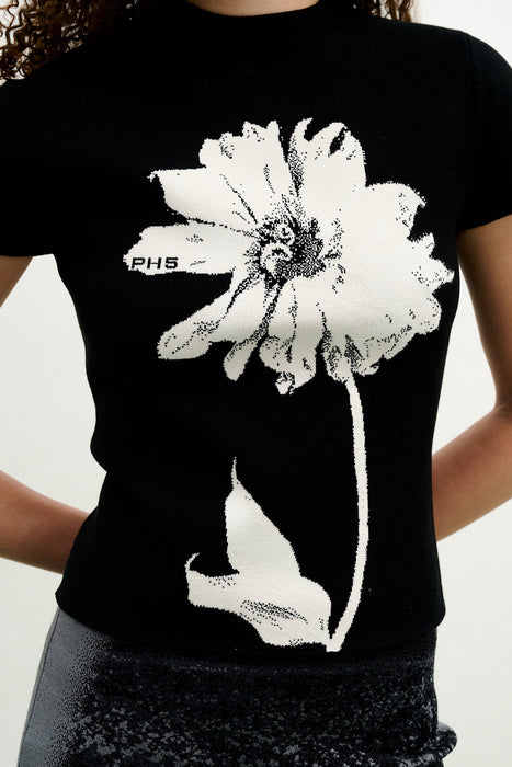 HANA UV REACTIVE FLOWER T SHIRT