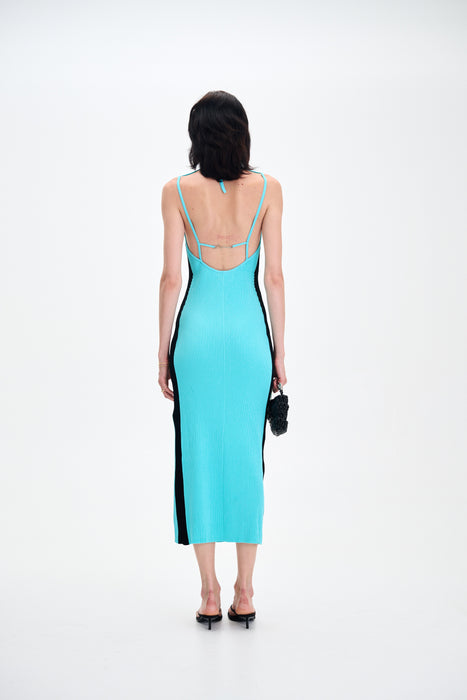 BASIL LONG DRESS WITH OPEN BACK