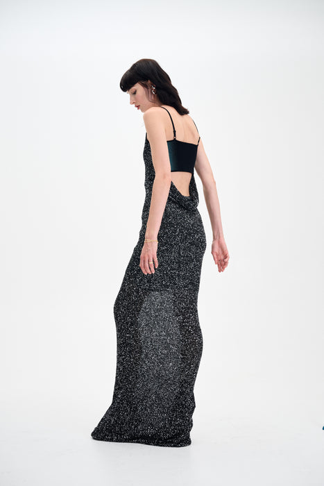 NATASHA SEQUINS MAXI DRESS