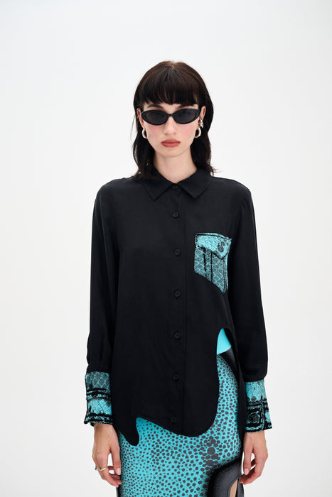 SEVERUS MIXED MEDIA OVERSIZED SHIRT