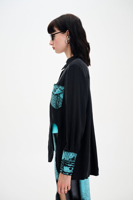 SEVERUS MIXED MEDIA OVERSIZED SHIRT