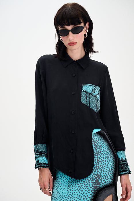 SEVERUS MIXED MEDIA OVERSIZED SHIRT