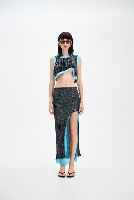 DOLLY SEQUINS LONG SKIRT