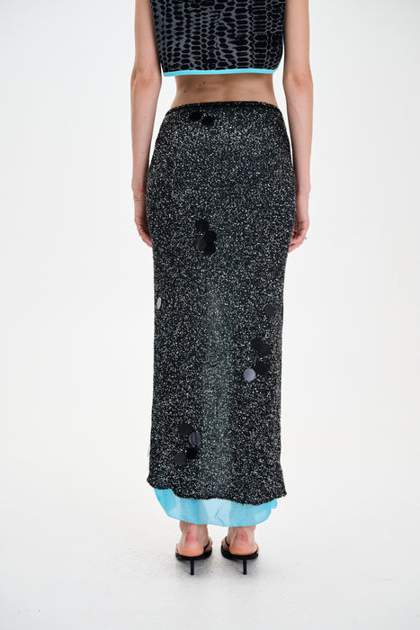 DOLLY SEQUINS LONG SKIRT