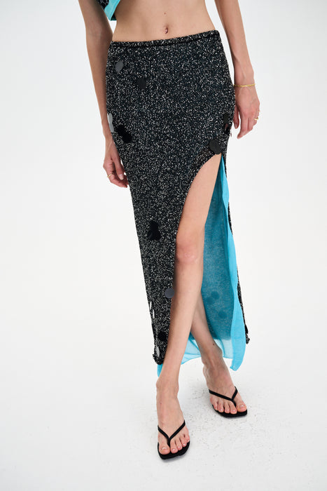 DOLLY SEQUINS LONG SKIRT