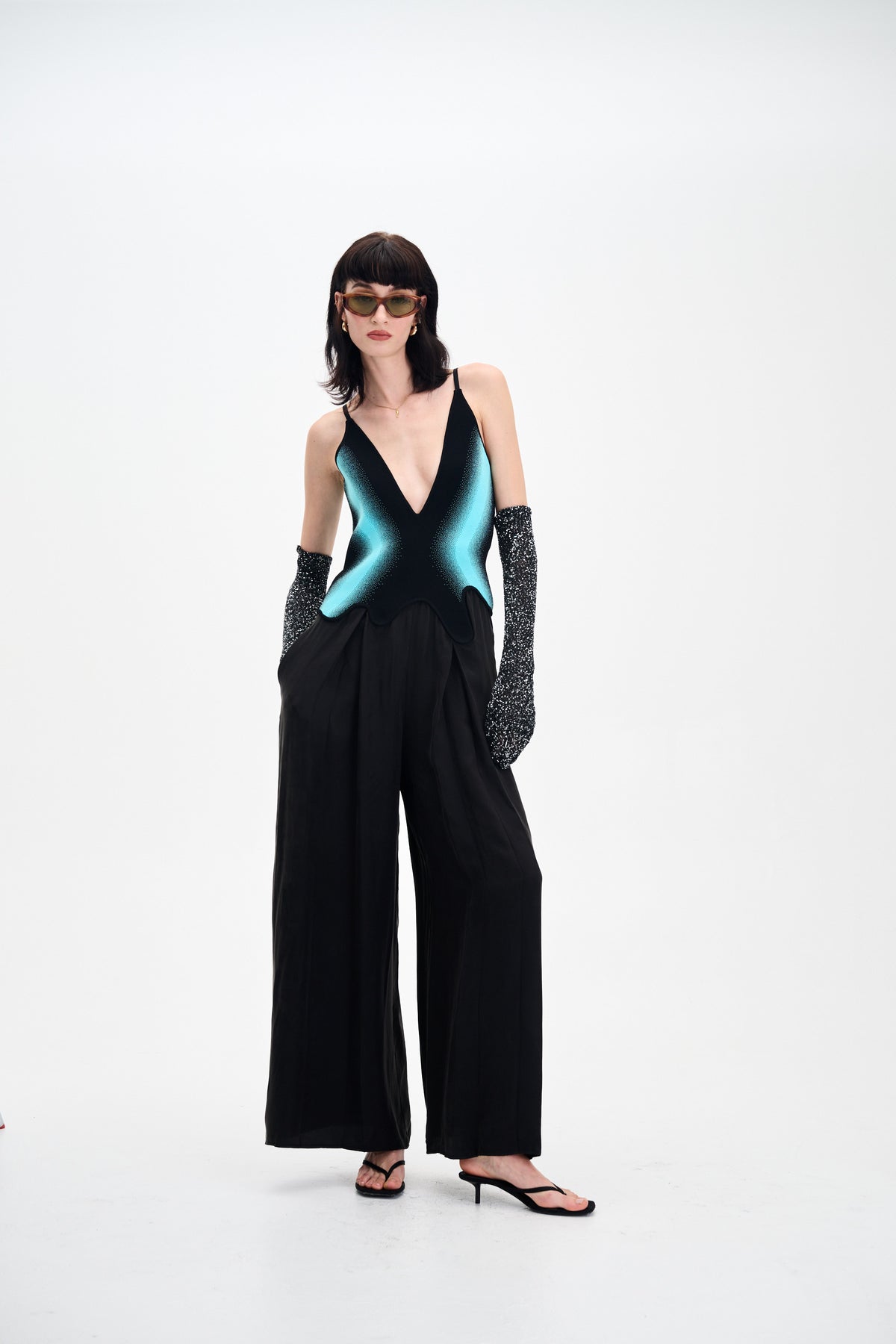 AURORA MIXED MEDIA JUMPSUITS