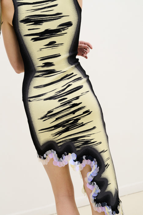 ROBIN REVERSIBLE WAVY DRESS WITH SEQUINS