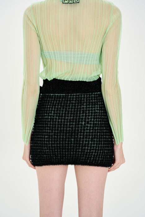 CASSIA METALLIC MINI SKIRT