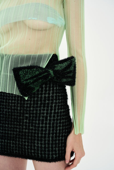 CASSIA METALLIC MINI SKIRT