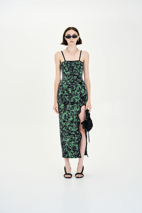 ph5 dress sequin PH5 Heather sequin-print Maxi Dress | Grey