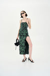 ph5 dress sequin MAYA WAVY ASYMMETRIC DRESS WITH SEQUINS YOSEMITE BLUE / S / PF23DR010