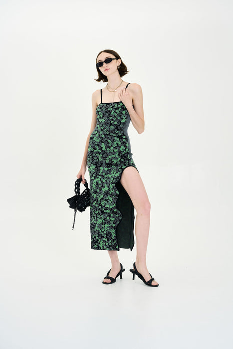 ph5 green dress BROOKLYN WAVY ASYMMETRIC DRESS PH5