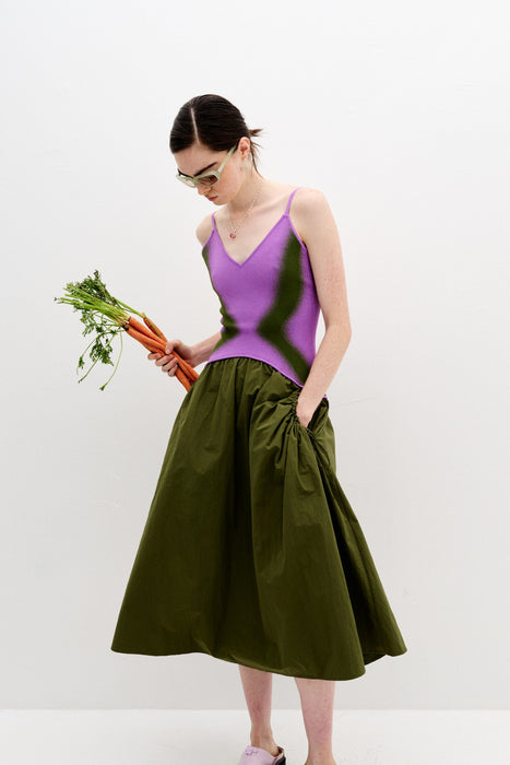 CHILI MIXED MEDIA TANK DRESS