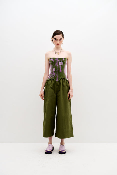 OKRA MIXED MEDIA JUMPSUIT