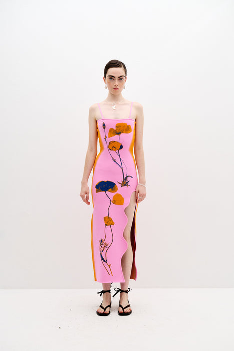 iris flower print maxi tank dress IRIS FLOWER PRINT MAXI TANK DRESS PH5