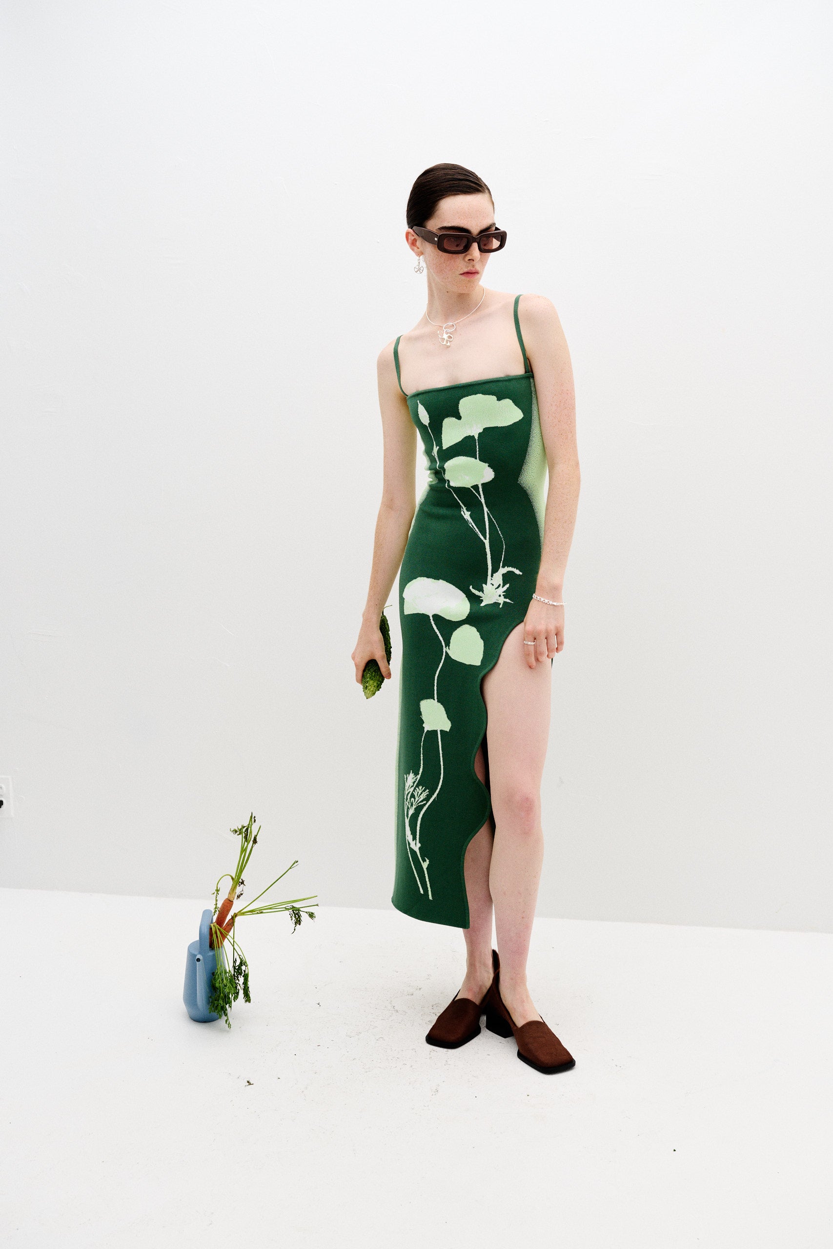 IRIS FLOWER PRINT MAXI TANK DRESS– PH5