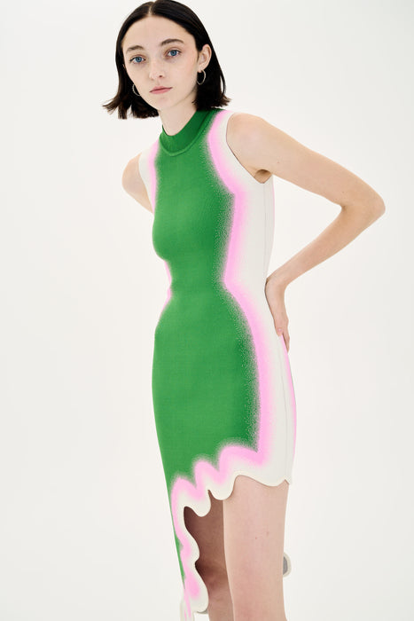 BROOKLYN WAVY ASYMMETRIC DRESS