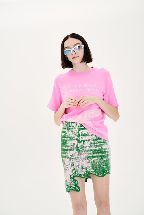 ALANI UV REACTIVE SIGNATURE WAVY MINI SKIRT