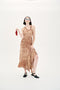 PEONY FAKE DENIM SHEER MAXI TANK DRESS