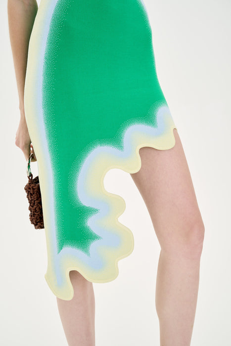 LOTUS SIGNATURE WAVY DRESS WITH OPEN BACK