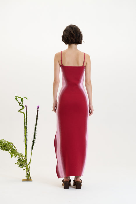 red tank maxi dress Tiered Halter Tank Maxi Dress