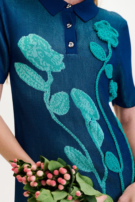 HOLLY POLO CROCHET DRESS