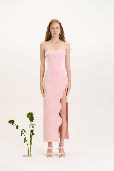 IRIS FLOWER PRINT MAXI TANK DRESS