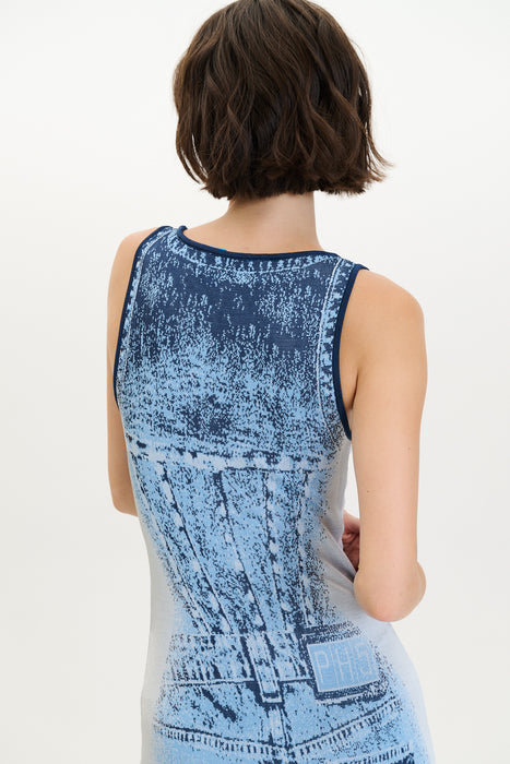 ASPEN DENIM TANK DRESS
